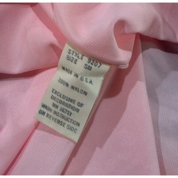 size SM S/M Vintage Sheer Pink Nightgown Robe Piegnoir set Lace trim, Puff Sleev - Picture 11 of 15